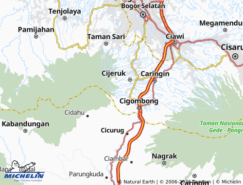 MICHELIN-Landkarte Pasirjaya - ViaMichelin