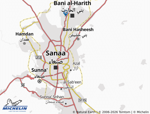 MICHELIN-Landkarte Sunna' Bani Hasheesh - ViaMichelin