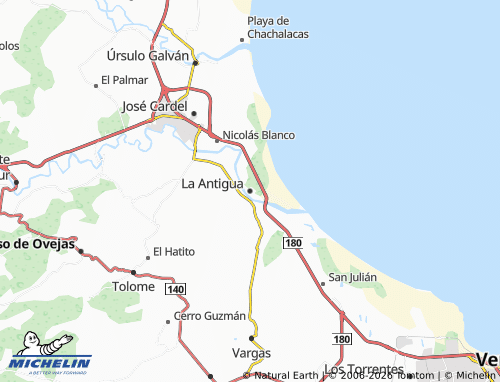 Mapa MICHELIN La Antigua - ViaMichelin