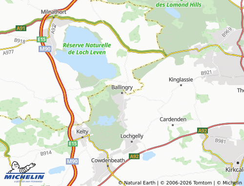 Carte MICHELIN Ballingry - ViaMichelin