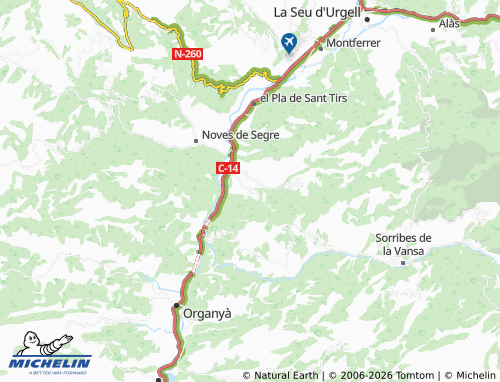 Carte MICHELIN Castellar de Tost - ViaMichelin