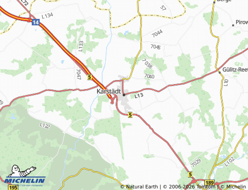 MICHELIN Karstädt map - ViaMichelin