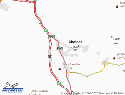 Carte MICHELIN al-Zuhour - ViaMichelin
