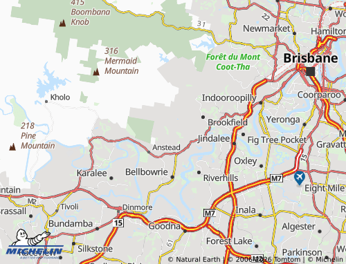 Mapa MICHELIN Pullenvale - ViaMichelin