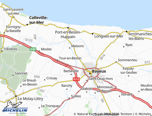 MICHELIN Sully map - ViaMichelin