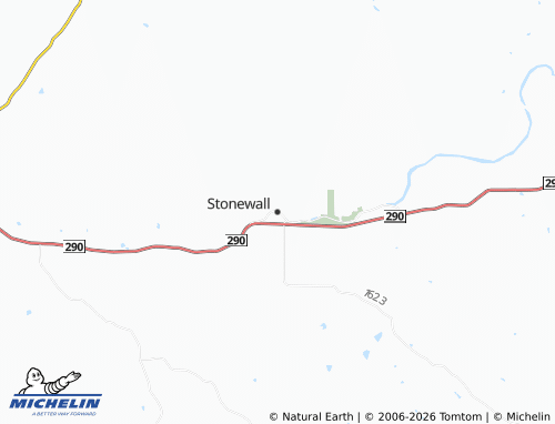 Mappa MICHELIN Stonewall - ViaMichelin