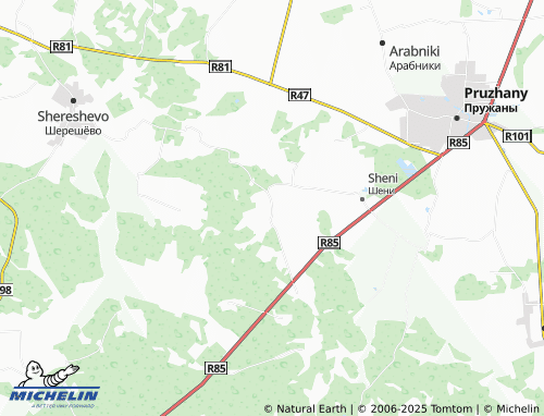 MICHELIN Kotelki map - ViaMichelin