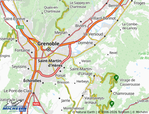 MICHELIN Gières map - ViaMichelin