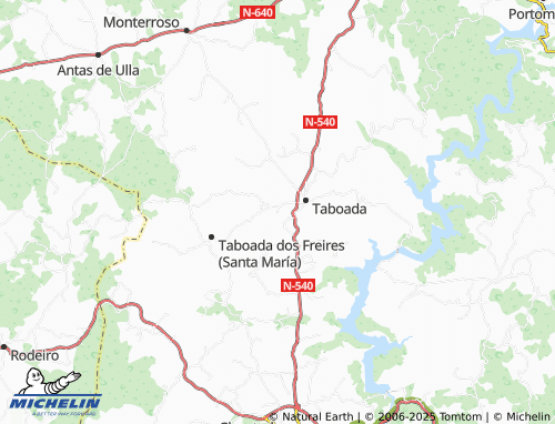 MICHELIN Moreda (Santa Mariña) map - ViaMichelin