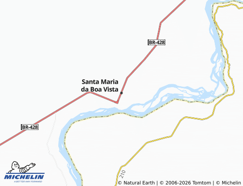 Mapa MICHELIN Santa Maria da Boa Vista - ViaMichelin