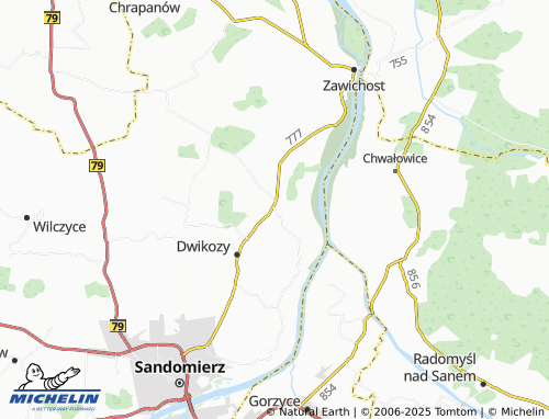 MICHELIN Słupcza map - ViaMichelin