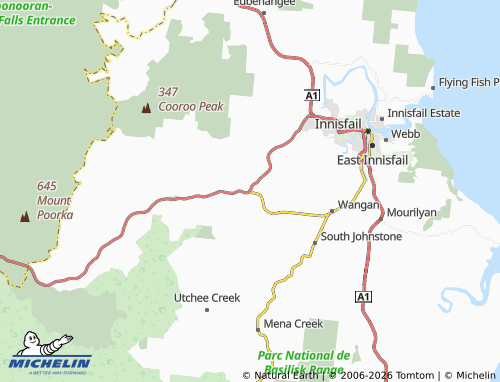 Mapa MICHELIN Pin Gin Hill - ViaMichelin