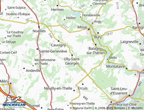MICHELIN-Landkarte Ully-Saint-Georges - ViaMichelin