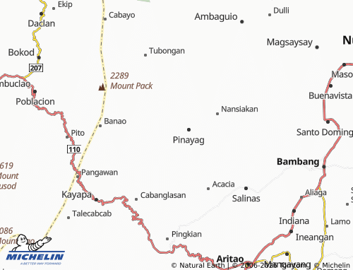 MICHELIN Binalian map - ViaMichelin