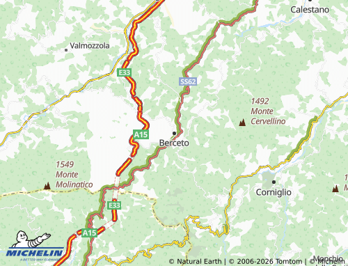MICHELIN-Landkarte Berceto - ViaMichelin