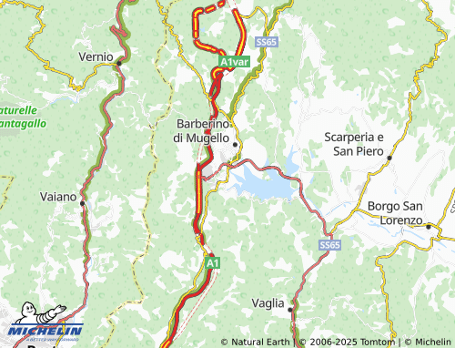 Carte MICHELIN Cavallina - ViaMichelin