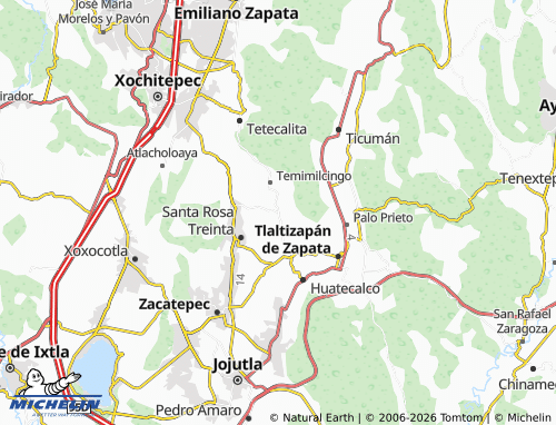 Kaart MICHELIN Acamilpa - ViaMichelin
