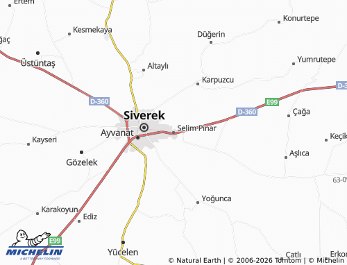MICHELIN Selim Pınar map - ViaMichelin