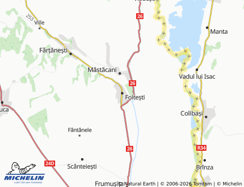 MICHELIN-Landkarte Foltești - ViaMichelin