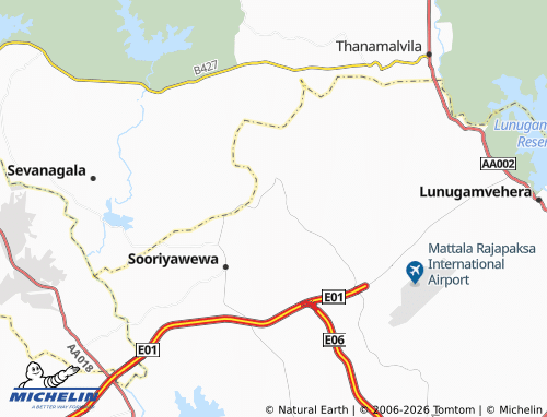 Mapa MICHELIN Weliwewa - ViaMichelin