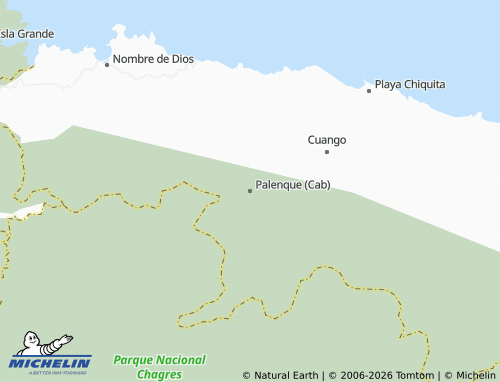 MICHELIN Palenque (Cab) map - ViaMichelin