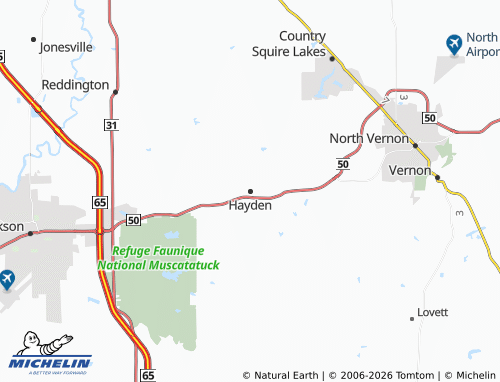 Mapa MICHELIN Hayden - ViaMichelin