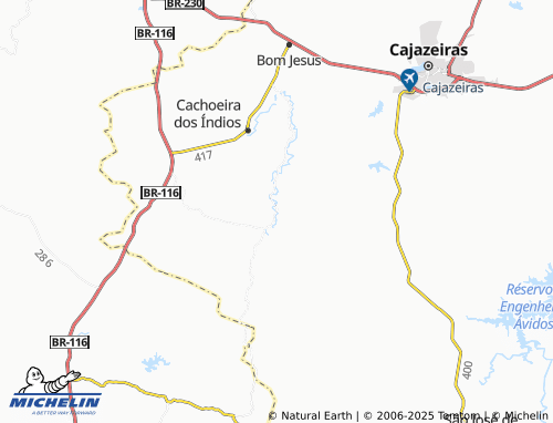 MICHELIN Tambor map - ViaMichelin