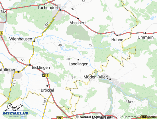 Kaart MICHELIN Langlingen - ViaMichelin