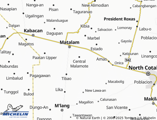 MICHELIN Dalapitan map - ViaMichelin
