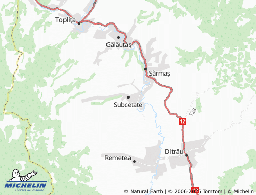MICHELIN Subcetate map - ViaMichelin
