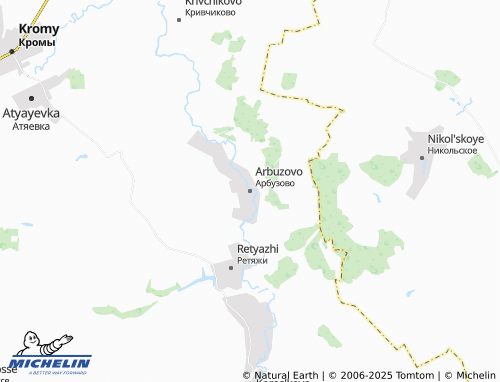 MICHELIN Arbuzovo map - ViaMichelin