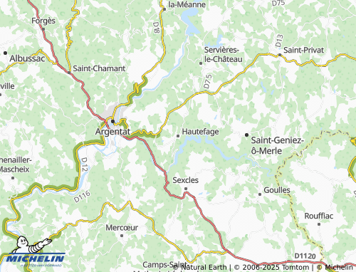 MICHELIN Hautefage map - ViaMichelin