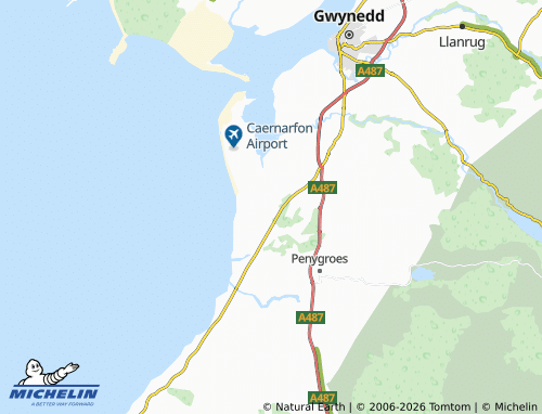 Mappa MICHELIN Llandwrog - ViaMichelin