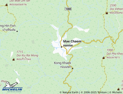 Mappa MICHELIN Mae Chaem - ViaMichelin