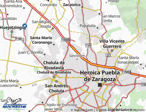 MICHELIN Bosque Sanctórum map - ViaMichelin