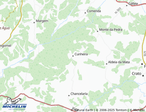 MICHELIN Cunheira map - ViaMichelin
