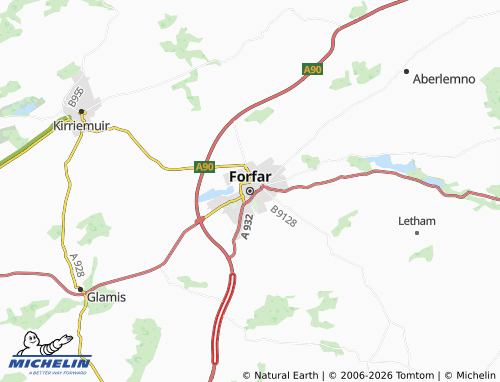 Mappa MICHELIN Forfar - ViaMichelin