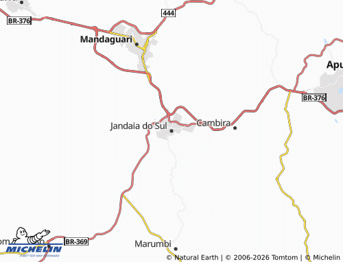 Mapa MICHELIN Jandaia do Sul - ViaMichelin