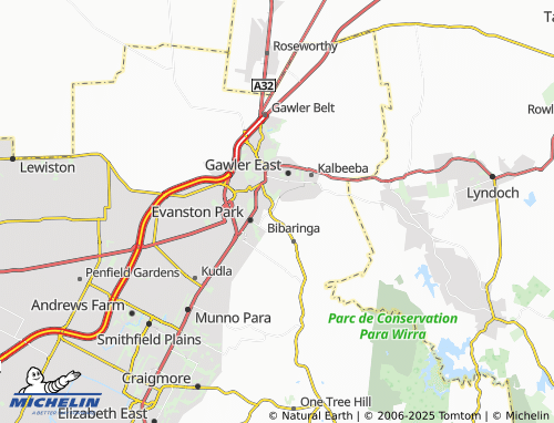 MICHELIN Gawler South map - ViaMichelin