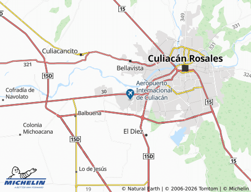 MICHELIN-Landkarte Nuevo Bachigualato - ViaMichelin