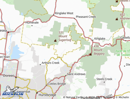 MICHELIN Strathewen map - ViaMichelin