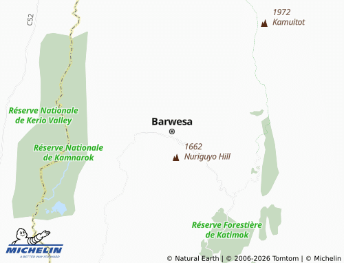 MICHELIN Barwesa map - ViaMichelin