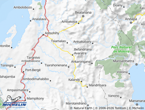 Mapa MICHELIN Befandriana Nord - ViaMichelin