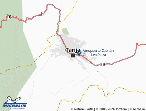 Mapa MICHELIN Tarija - ViaMichelin
