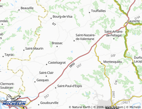 Mappa MICHELIN Mongaudon - ViaMichelin