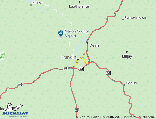 Carte MICHELIN Franklin - ViaMichelin