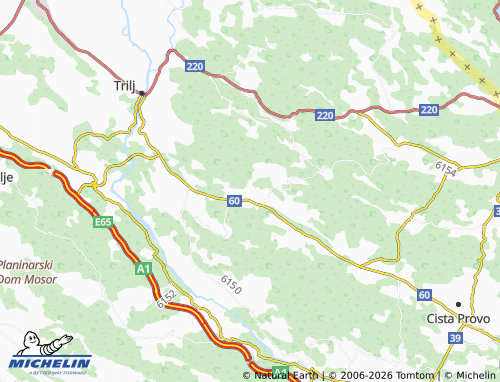 Mapa MICHELIN Periši - ViaMichelin