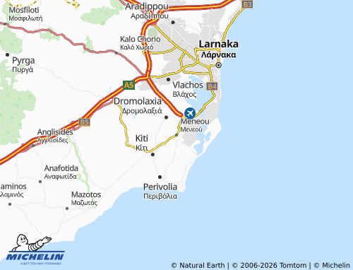 MICHELIN-Landkarte Meneou - ViaMichelin