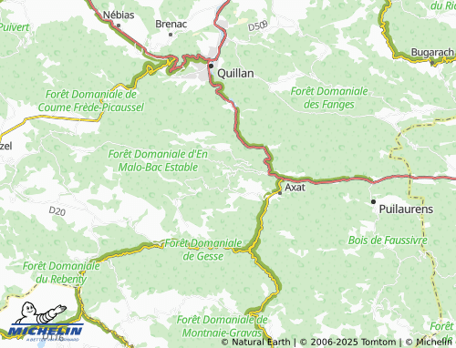 MICHELIN Cailla map - ViaMichelin
