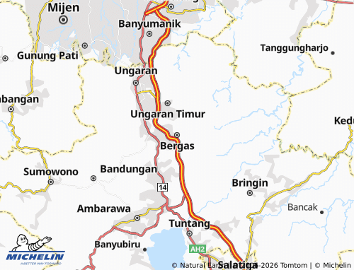 MICHELIN Bergas map - ViaMichelin